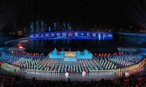 第十五届全国运动会闭幕式：海天为幕 同心绘梦