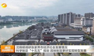 时隔一年,省委书记再赴大庸古城现场察看